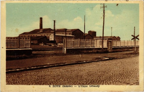 Cpa roye usine - roye,