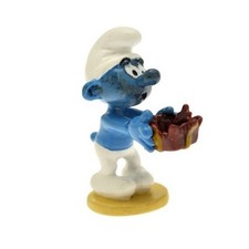Figurine de collection Pixi Le Schtroumpf au cadeau piègé 6435 (2012)