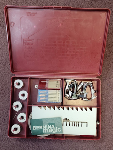 Bernina sewing machine red - red, box