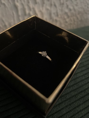 Solitaire blanc diamants - blanc,