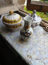 Faïences 18 Ou 19e Bouillon Vase