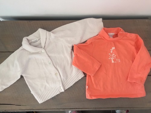 Ensemble shirt saumon - t-shirt,