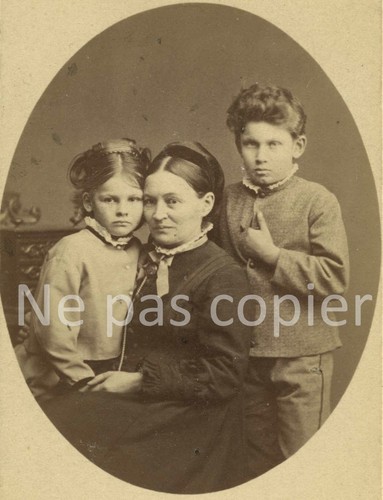 Femme enfants 1876 cdv - femme,