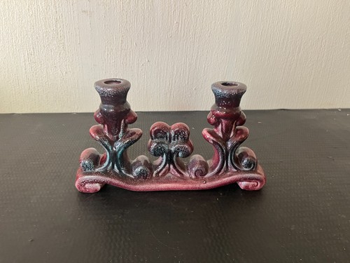 Double bougeoir ancien - , en