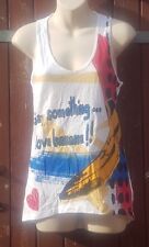 T-shirt blanc/multi INSIGNIFIANT NEUF AVEC ÉTIQUETTE, Festival, Taille S