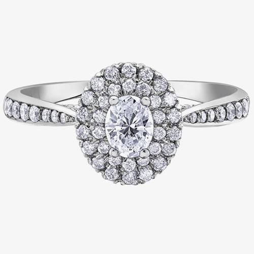 Bague blanc carats - or, 18