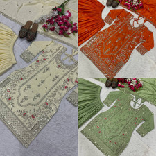 Robe De Mariée Bollywood Prête À Porter Pour Femmes, Costume Plazzo Designer