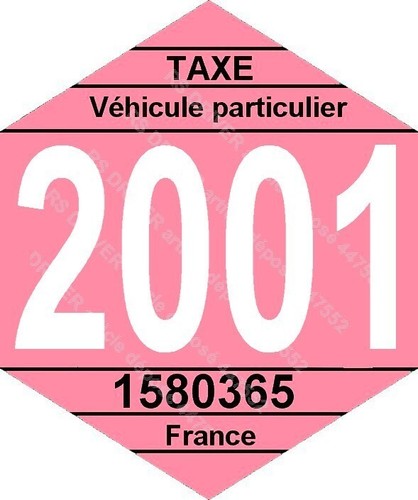 Vignette fiscale 2001 pour - fiscale,