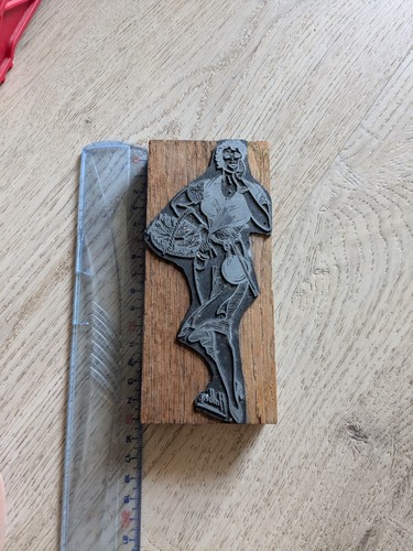 Ancienne plaque impression - plaque, d'impression