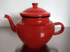 Théière émaillée vintage