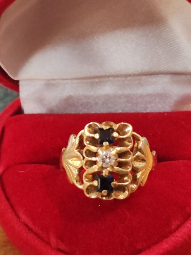 Bague ancienne jaune - ancienne, 18