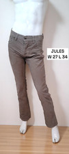 Jules W 27 L 34 Taille 36 Superbe pantalon beige taupe homme velours fines côtes