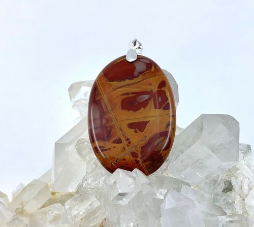 Pendentif jaspe noreena rouge - pendentif,