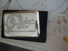 Etui a cigarettes IX argent massif poinçons étranger