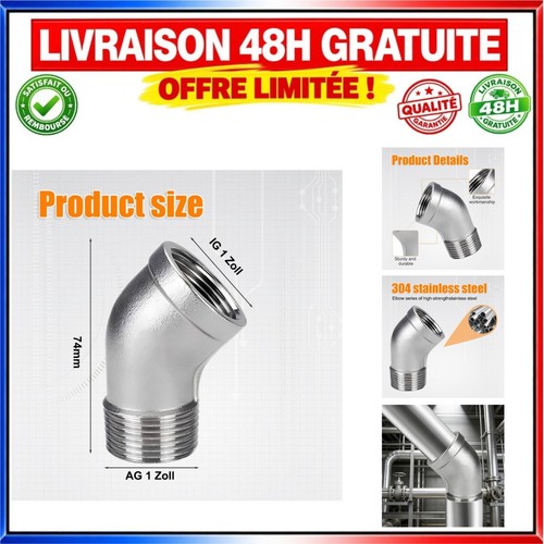 Raccord coudé acier - coudé,