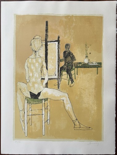 Peintre son modèle - le, et