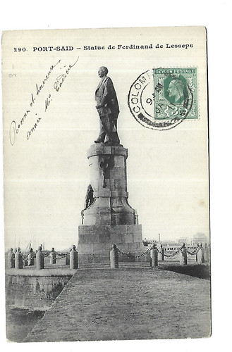 Egypte port said statue - port, de