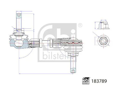 Lien stabilisateur essieu - lien,