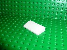 Lego white slope - white, brick