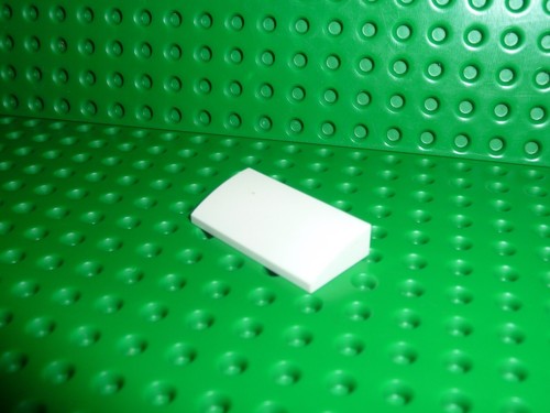 Lego white slope - white, brick