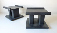 DEUX SUPPORTS POUR ENCEINTES EN PLASTIQUE DESIGN SIARE MADE IN FRANCE VINTAGE 