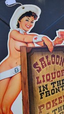 MAGNIFIQUE GRANDE TOLE PIN UP