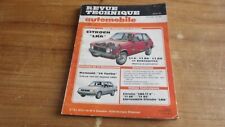 REVUE TECHNIQUE RTA CITROËN LNA 11 E / 11 RE / 11 RS / ENTREPRISE