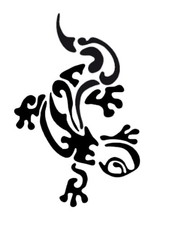 Gecko 2 Sticker personnalisé - Vinyle haut de gamme Auto moto déco vitrine