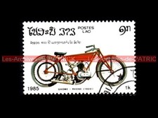 GNOME & RHONE 500 1920 - LAO LAOS : Timbre Poste Moto