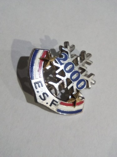 Broche médaille flocon esf - broche,