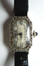 Montre femme OR blanc +