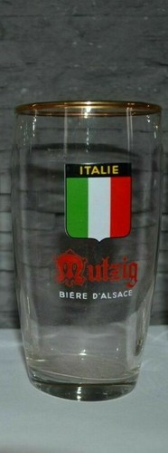 Verre bière publicitaire - verre,