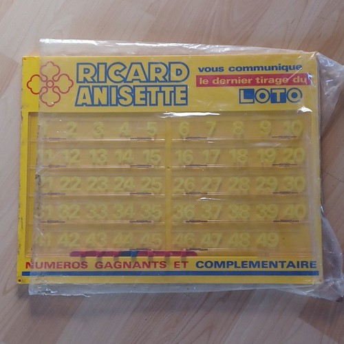 Ricard anisette grille loto - ricard, de