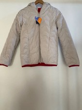 Manteau blouson doudoune réversible Okaidi taille 14 ans Neuf Un côté crème et u