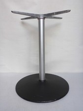 Vieux Meuble Pied de Table Pied TV 60er 70er Années Rond Aluminium 53,4 CM Haute
