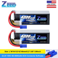 2x Zeee 6S LiPo Battery