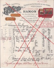 Facture Hamon coutellerie