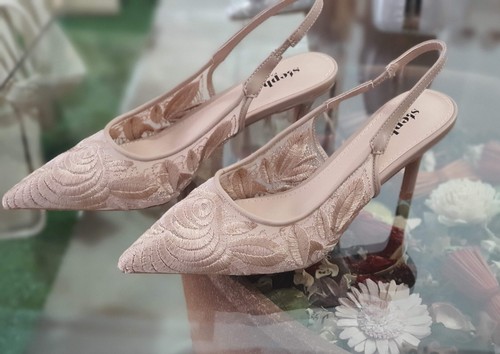 Dècolleté khaki chaussures - dècolleté,