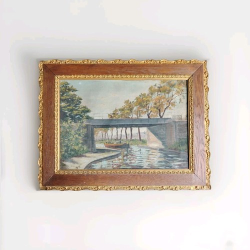 Jolie peinture canal - jolie, de