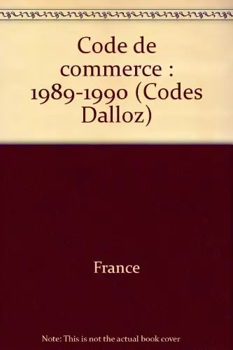 Code commerce 1989 1990 - code, de