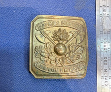 MILITARIA PLAQUE DE BAUDRIER