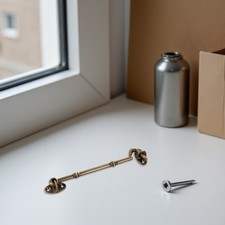  2 Pcs Serrures De Portes Et Fenêtres Laiton Clanche Interieur Crochet Pour