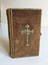 PAROISSIEN ROMAIN reliure velours au fer N°11 Eugène Ardant c.1875 à fermoir