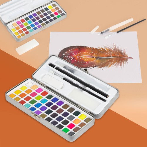 Kit aquarelle couleurs - aquarelle, 48