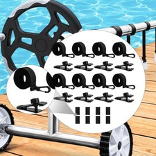 Kit de fixation pour enrouleur de bâche solaire piscine, 8 pièces, sangles