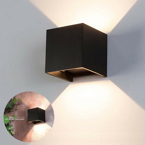 Applique noire cube - cube, 10w