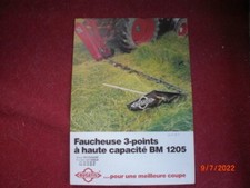 ANCIEN   PROSPECTUS   PUBLICITAIRE   FAUCHEUSE  A  LAMES  BUSATIS  BM 1205