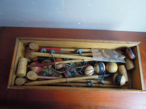 Jeu croquet salon ancien - croquet, de