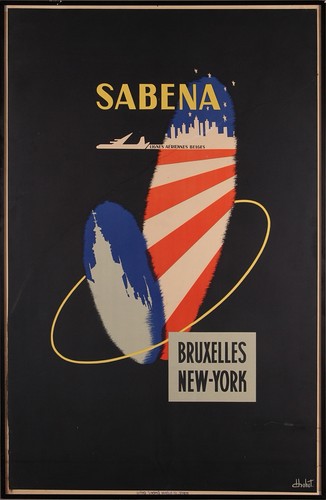 Affiche poster sabena - ,