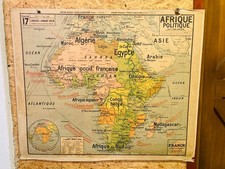 Ancienne carte scolaire Vidal Lablache: Afrique politique (n°17)